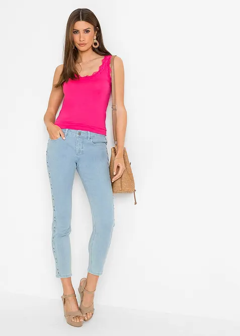 Singlet i myk viskosemiks (2-pack), bonprix