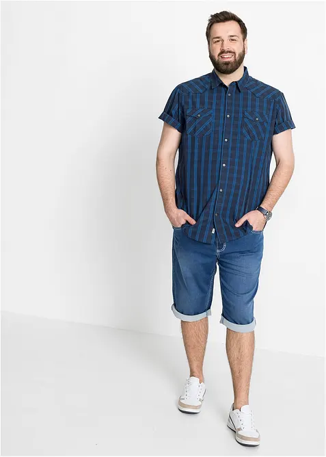 Kortermet skjorte i 100% bomull, bonprix