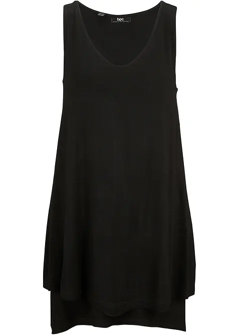 Lang topp i dobbelt  lag av viskosemiks, bonprix