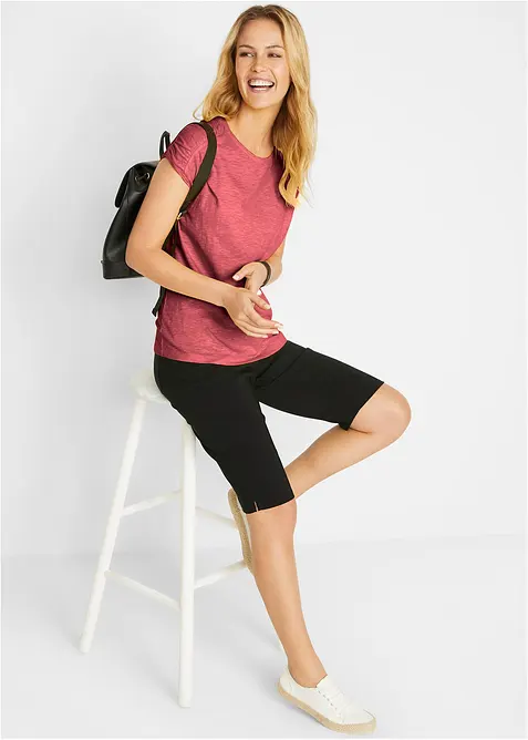 Topp i boxy-modell, kortermet, bonprix