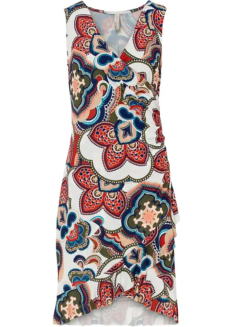 Minikjole med volanger, bonprix