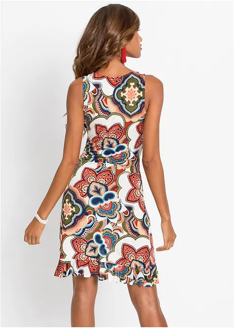 Minikjole med volanger, bonprix