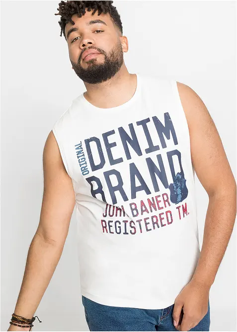 Singlet i 100% bomull (2-pack), bonprix