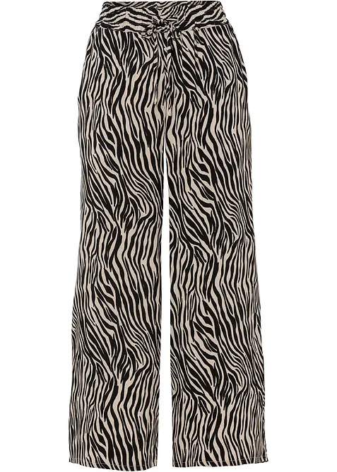 Culotte med print, av bærekraftig viskose, bonprix