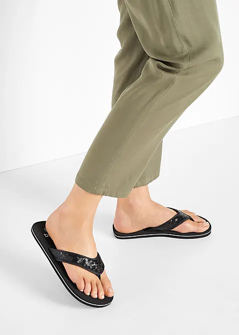 Flip-flops med paljetter, bonprix