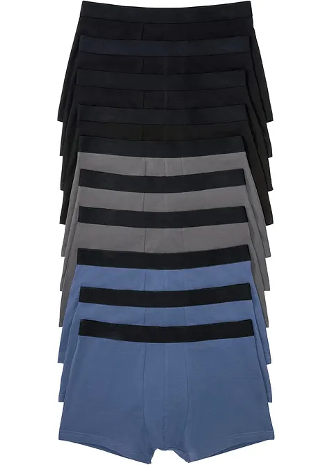 Boxershorts med bomull i ettersittende modell (10-pack), bonprix