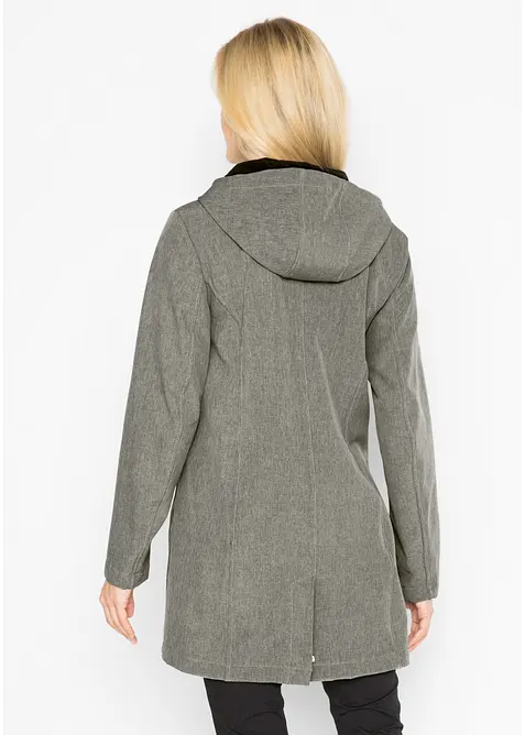 Softshell-parkas med hette, bonprix