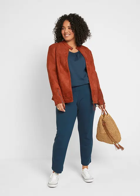 Topp i 100% bomull, kortermet, bonprix