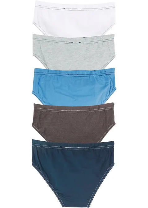 Truse med myk økologisk bomull (5-pack), bonprix