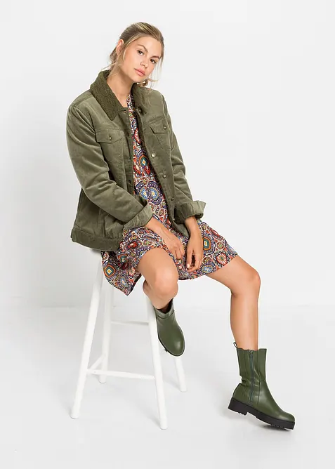 Minikjole i viskose med pent fall, bonprix