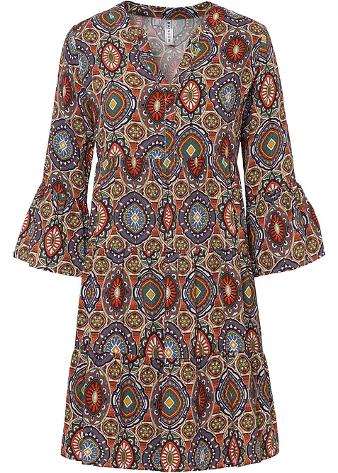 Minikjole i viskose med pent fall, bonprix