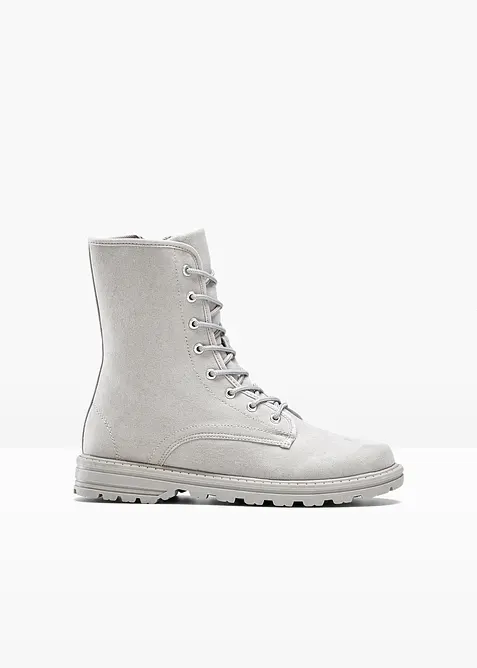 Snøreboots med profilerte såler, bonprix