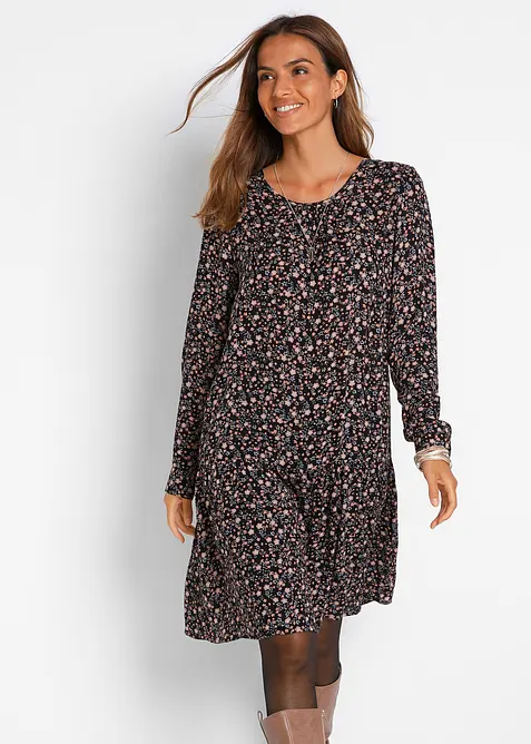 Kjole i lett viskose, bonprix