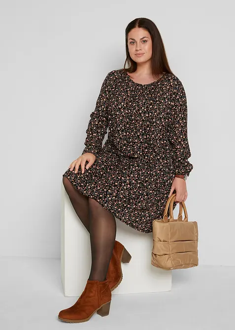 Kjole i lett viskose, bonprix