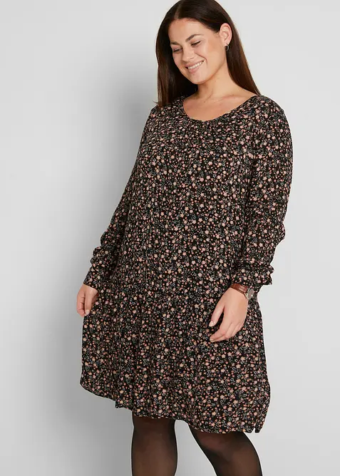 Kjole i lett viskose, bonprix