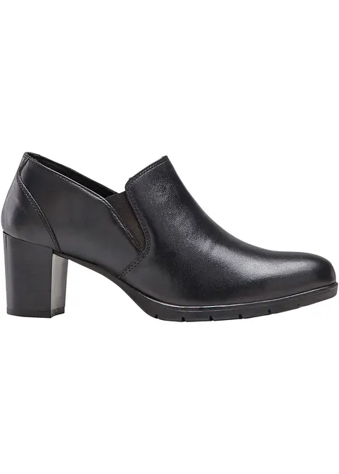 Pumps i skinn, h&oslash;y front, bonprix