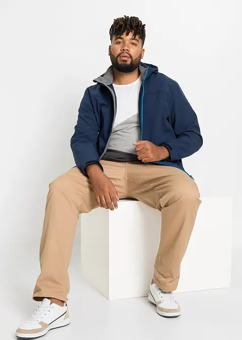 Softshelljakke med hette, bonprix