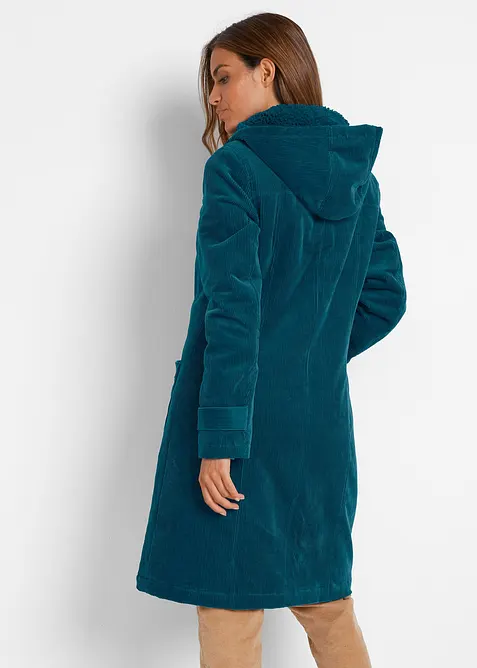 Fôret duffelcoat i kordfløyel, bonprix