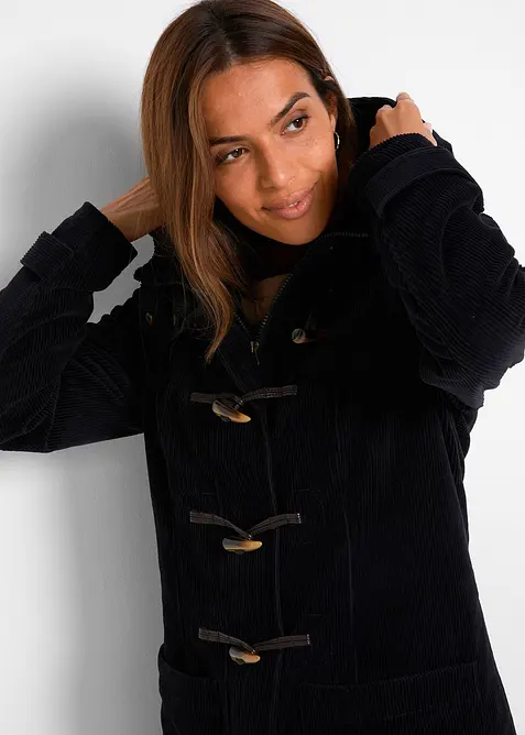 Fôret duffelcoat i kordfløyel, bonprix