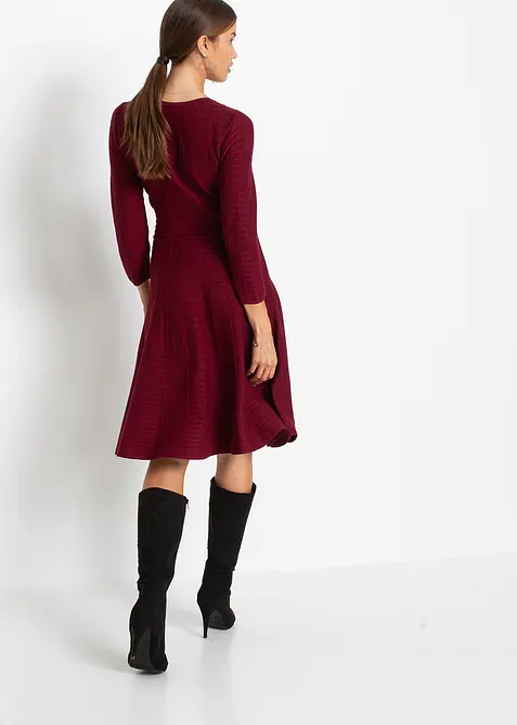 Strikkekjole i myk viskosemiks, bonprix