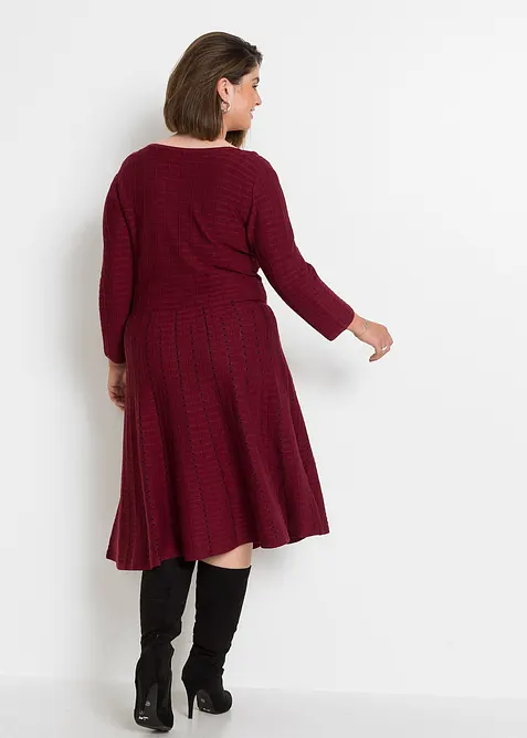 Strikkekjole i myk viskosemiks, bonprix