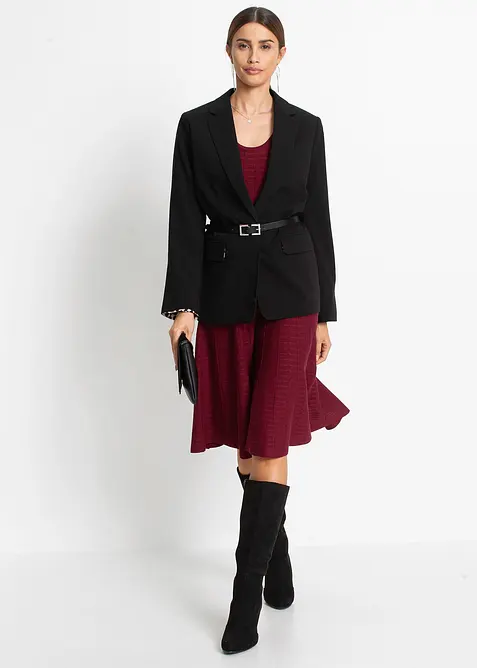 Strikkekjole i myk viskosemiks, bonprix