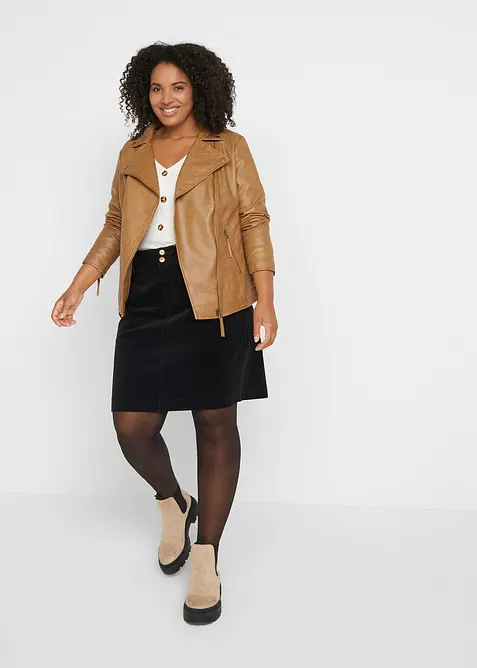 Cord-skj&oslash;rt med stretch, bonprix