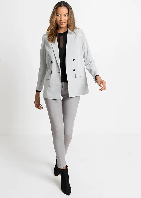 Langermet topp av myk viskosemiks, bonprix