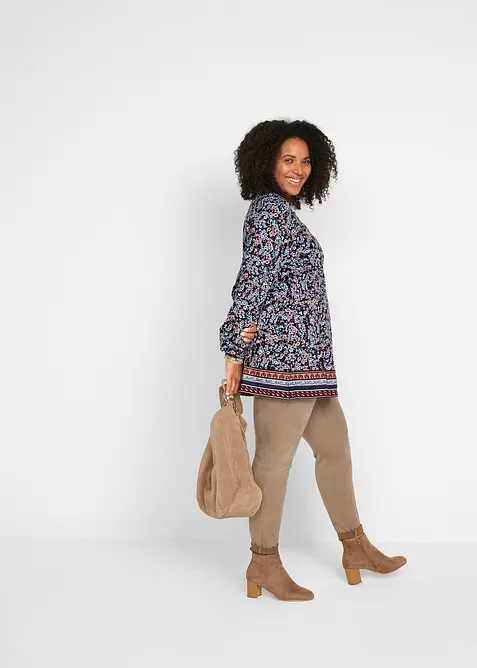 Trikottunika i bomull med viskose, bonprix