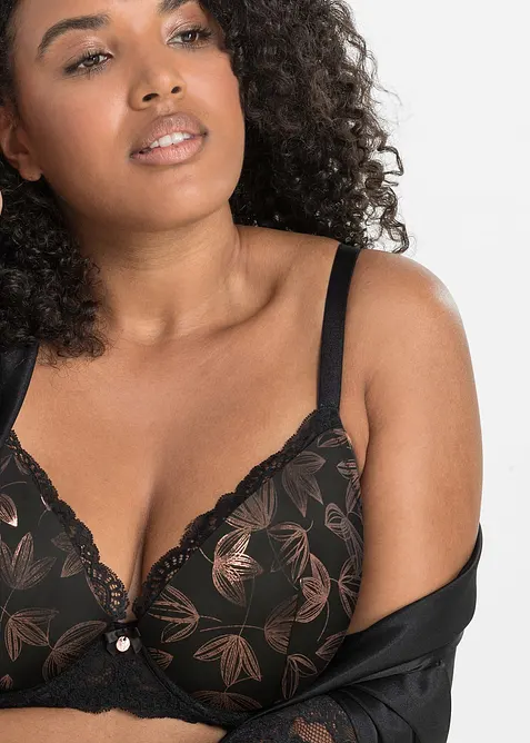 Skål-BH med bøyle og skimrende effekt, bonprix