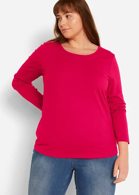 Langermet topp (2-pack), bonprix