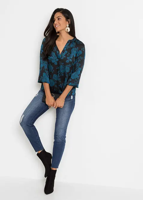 Bluse i lett krepp, bonprix