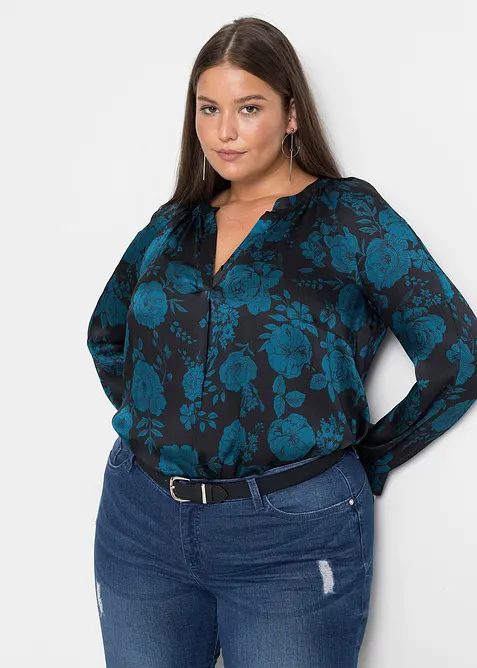 Bluse i lett krepp, bonprix