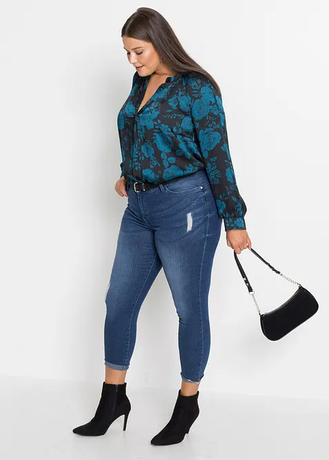 Bluse i lett krepp, bonprix