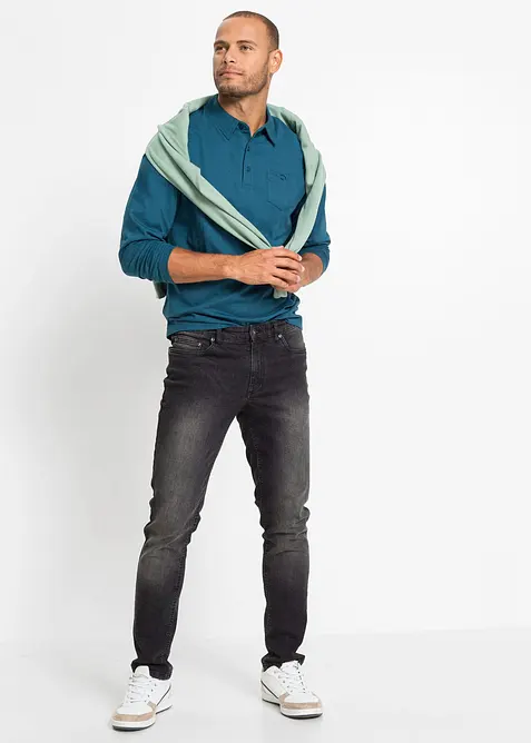 Poloshirt (2-pack), langermet, bonprix