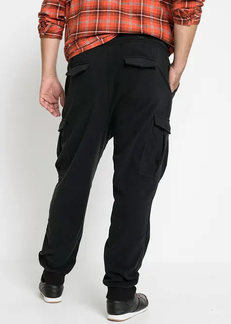 Varm cargobukse i fleecemateriale, regular fit, bonprix