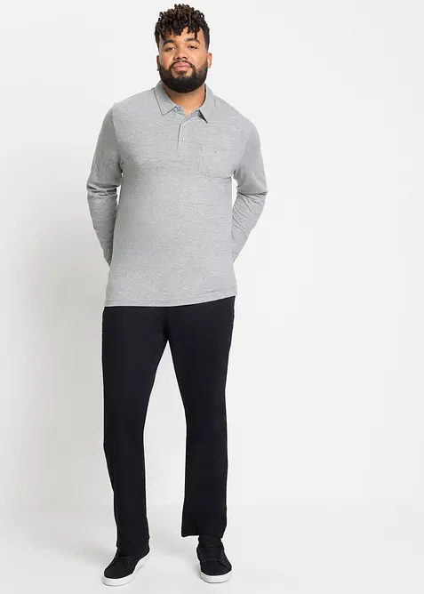 Poloshirt (2-pack), langermet, bonprix