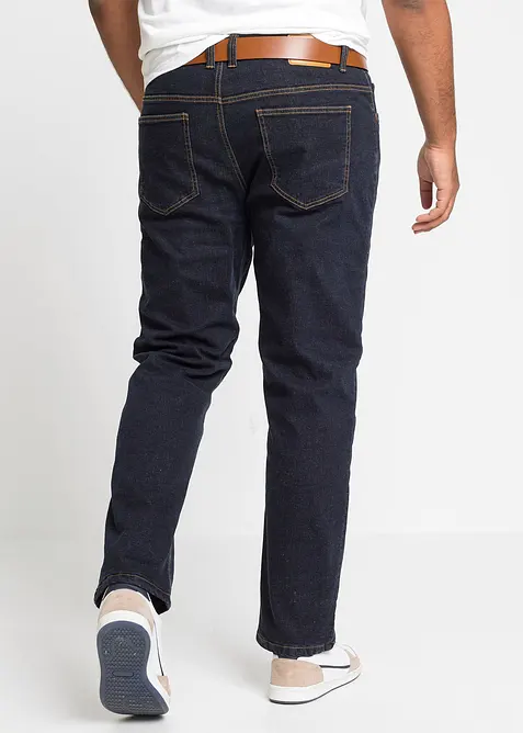 Classic Fit-termojeans i materiale med stretch og varmt fleecefôr, bonprix