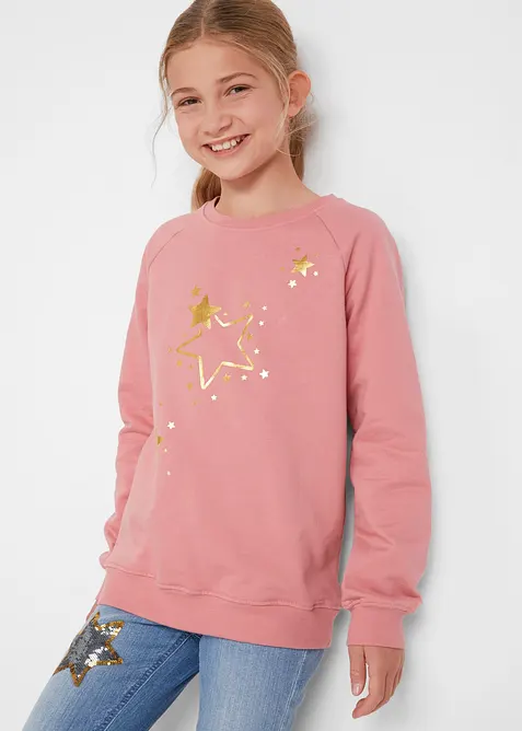 Sweatshirt i 100% bomull, bonprix