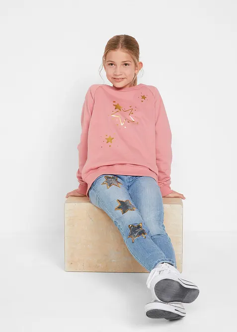 Sweatshirt i 100% bomull, bonprix