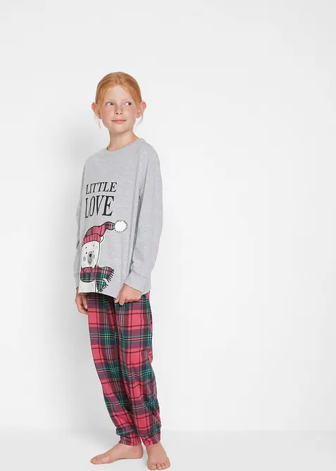Pyjamas i myk bomull (2-delt sett), bonprix