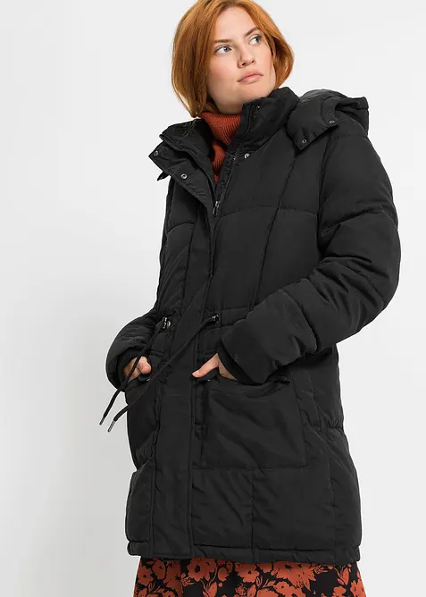 Vinterjakke med justerbart b&aring;nd i midjen, bonprix