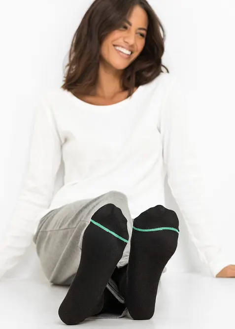 Sokker med &oslash;kologisk bomull (5-pack), bonprix