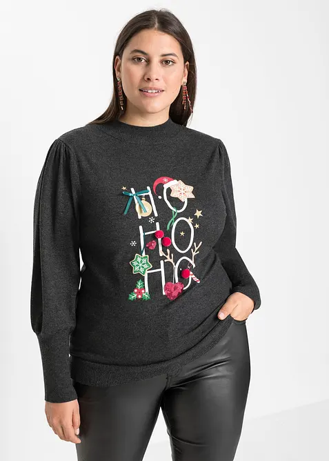 Finstrikket genser, bonprix