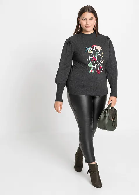 Finstrikket genser, bonprix