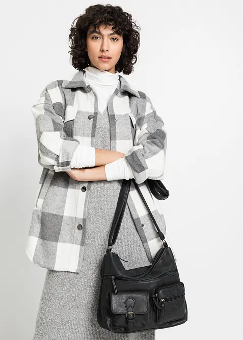 Skulderveske med utvendige rom, bonprix