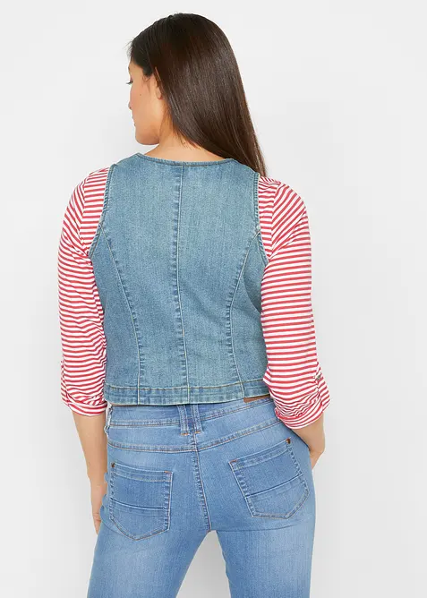 Denimvest med stretch, bonprix