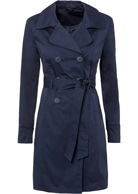 Trenchcoat i bomull, bonprix