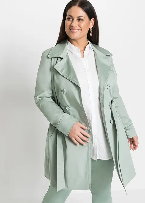 Trenchcoat i bomull, bonprix