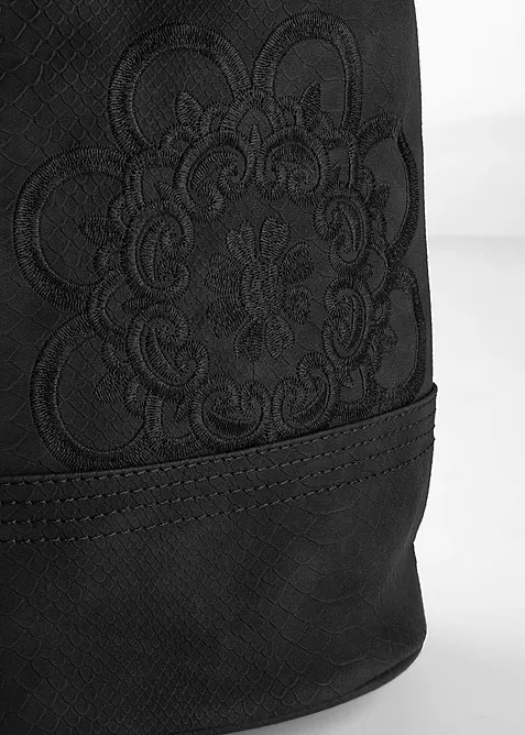 Håndveske med broderi, bonprix